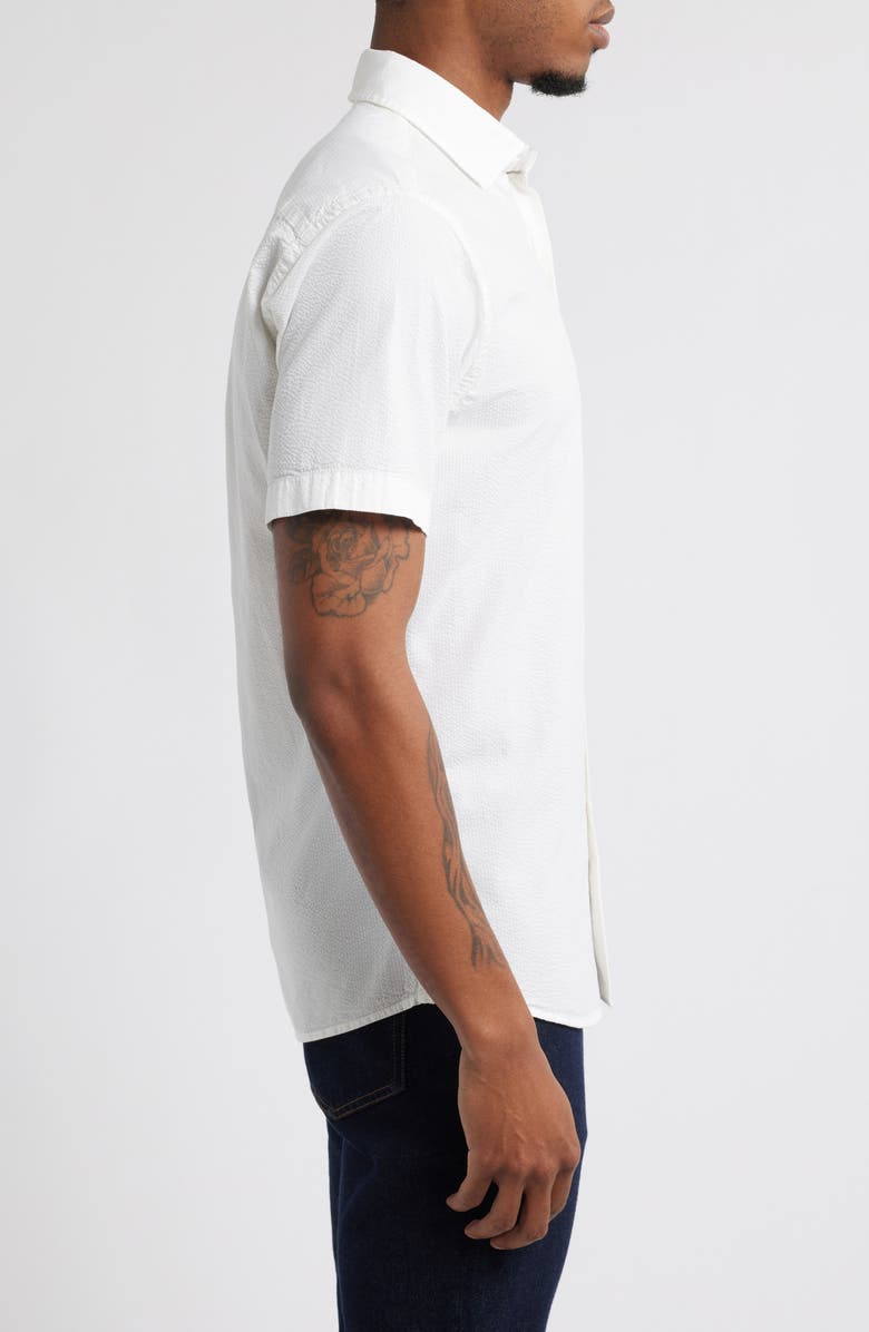 Peter Millar Seaward Short Sleeve Button-Up Shirt, Alternate, color, White