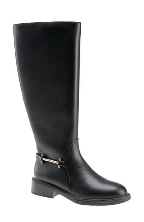 Lukas Faux Leather Knee High Boot