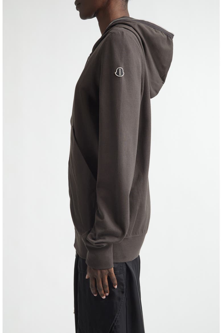 Cotton Zip Hoodie, Alternate, color, BROWN