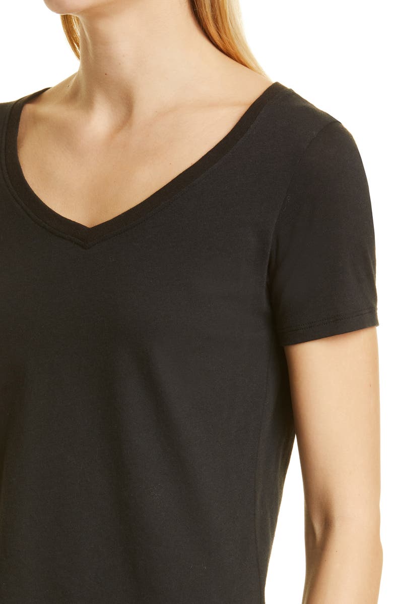 ATM Anthony Thomas Melillo V-Neck Cotton Jersey T-Shirt, Alternate, color, Black
