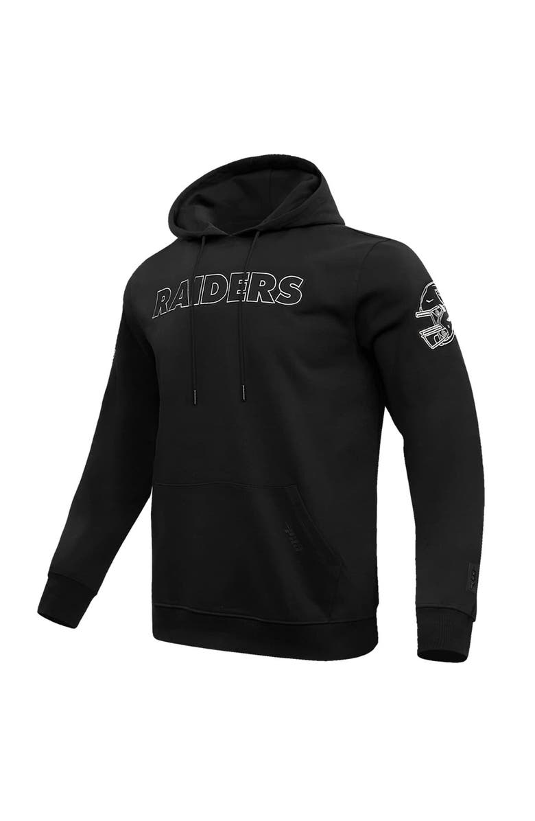 PRO STANDARD Men's Pro Standard Black Las Vegas Raiders Classic Chenille Pullover Hoodie, Alternate, color, Black