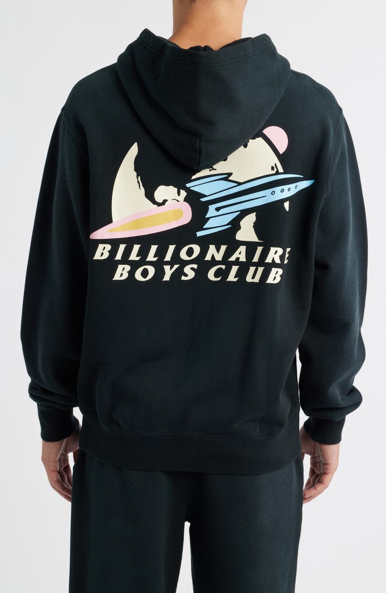 Billionaire Boys Club New World Graphic Hoodie, Alternate, color, Black