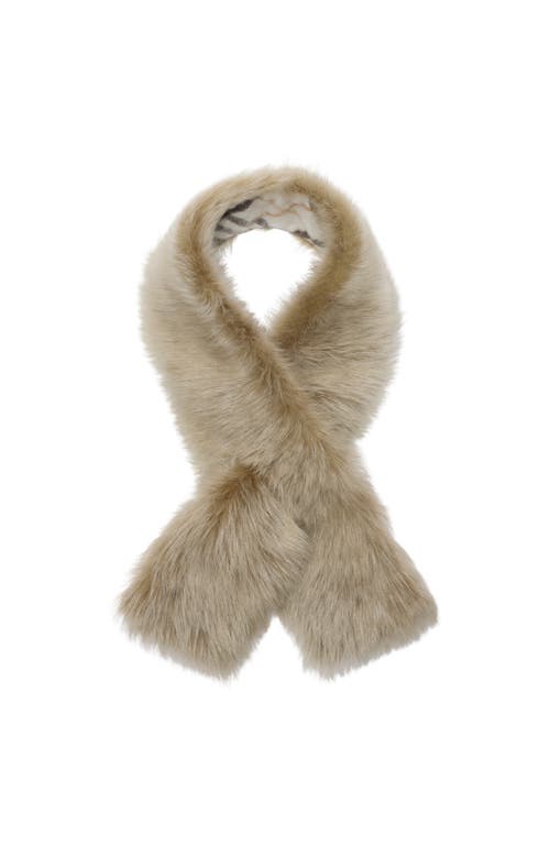 Burberry Reversible Shearling Scarf In Neutral