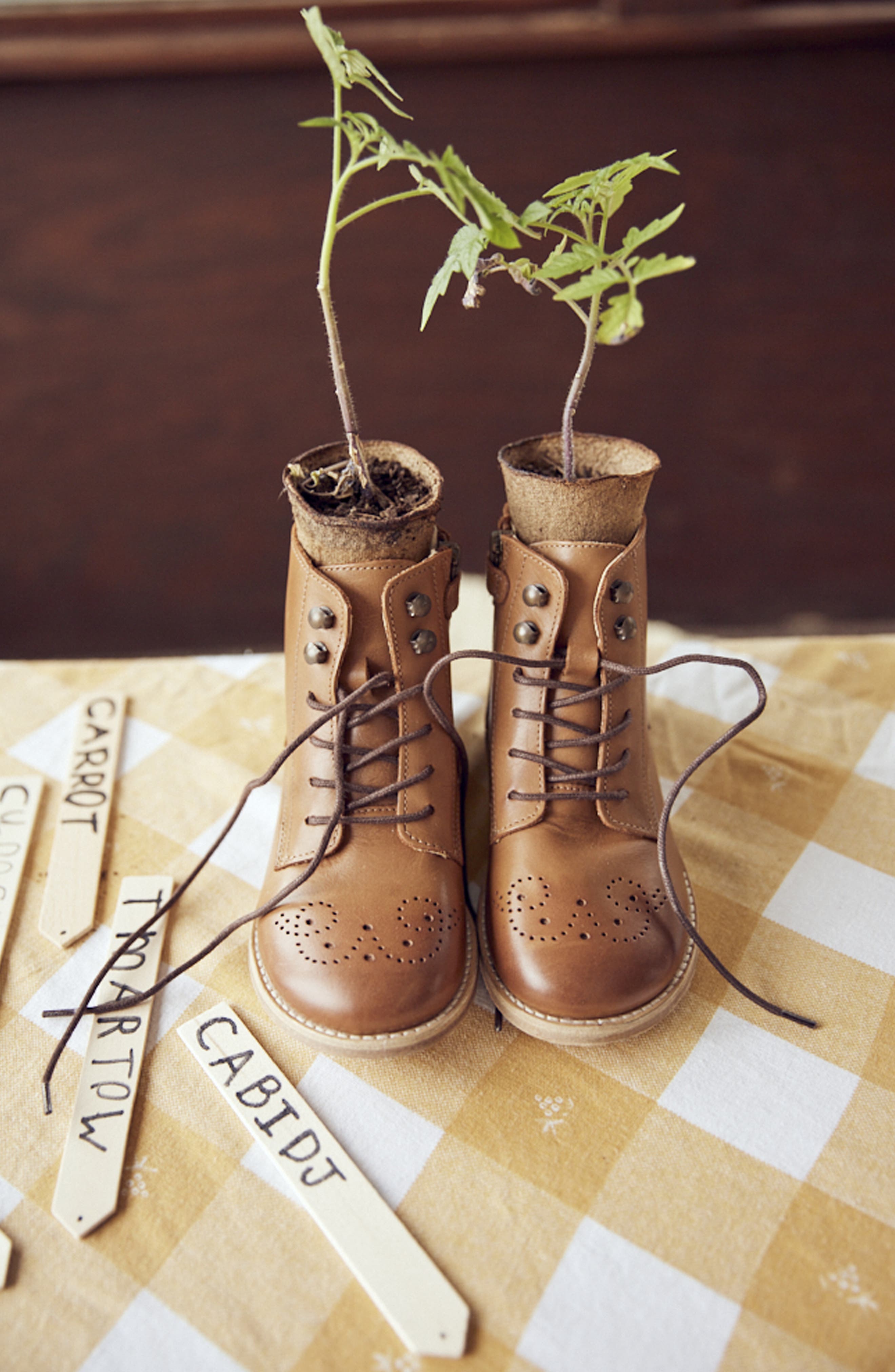 Buster Kids Brogue Boot, Alternate, color, Tan