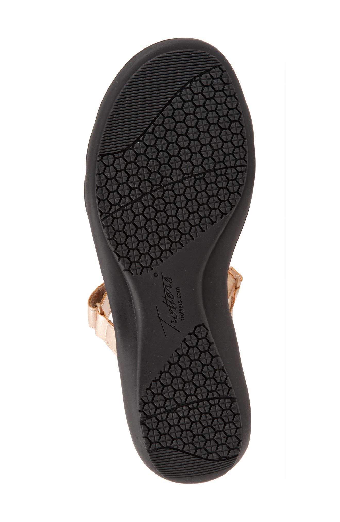 Trotters Raja Slide Sandal, Alternate, color, Champaign Metallic