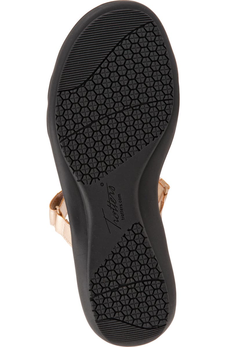 Trotters Raja Slide Sandal, Alternate, color, Champaign Metallic