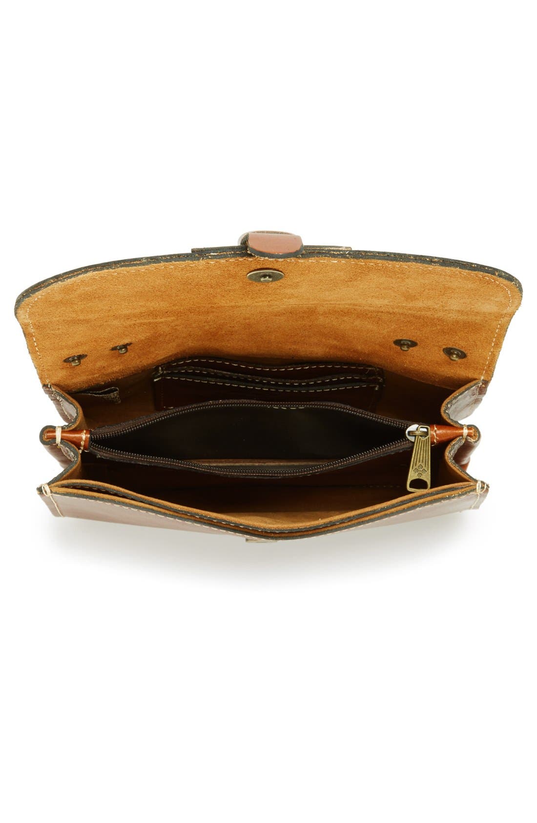 'Torri' Italian Leather Crossbody Bag, Alternate, color, TAN