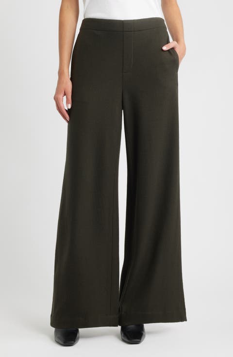 Melanie Japanese Wool Wide Leg Pants