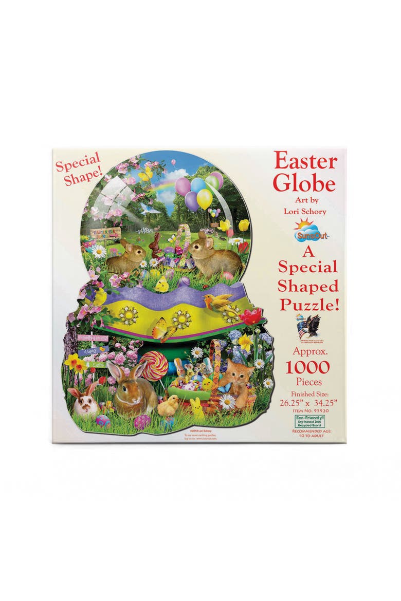 Easter Globe 1000 piece Jigsaw Puzzle for Adults Special Shape, Alternate, color, Multicolor