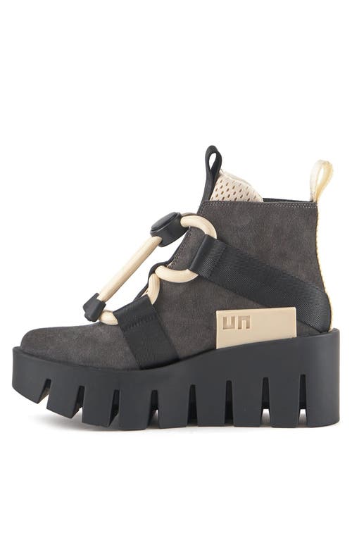 United Nude Grip Nomad Lo Platform Lug Bootie In Mono