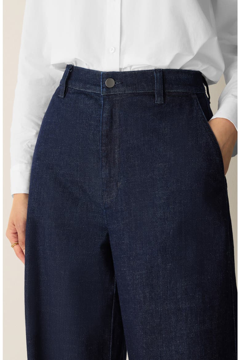 High Waist Wide Leg Jeans, Alternate, color, DEEP INDIGO