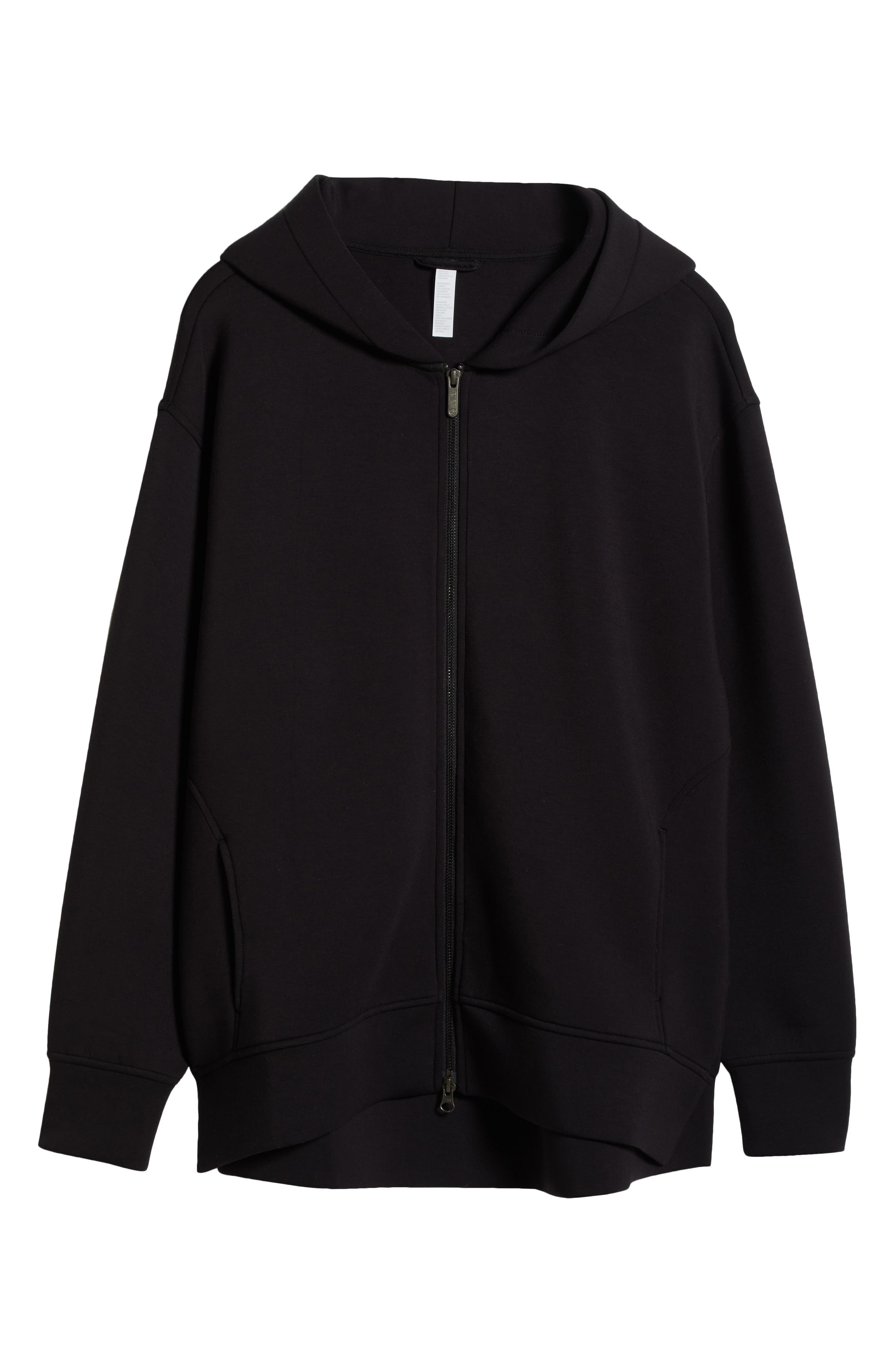 Relaxed Fit High-Low Zip Hoodie (Women) | Nordstrom
