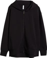 Zella Relaxed Fit High-Low Zip Hoodie