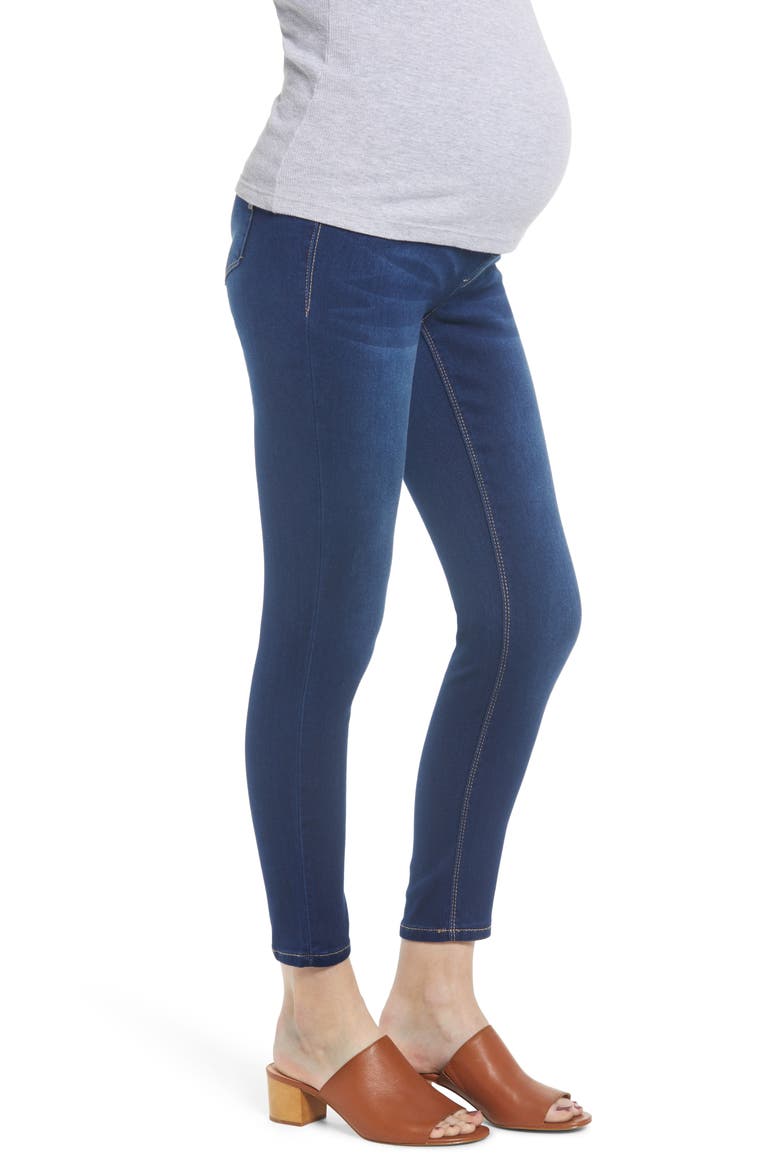 Butter Maternity Ankle Skinny Jeans, Alternate, color, LENNOX