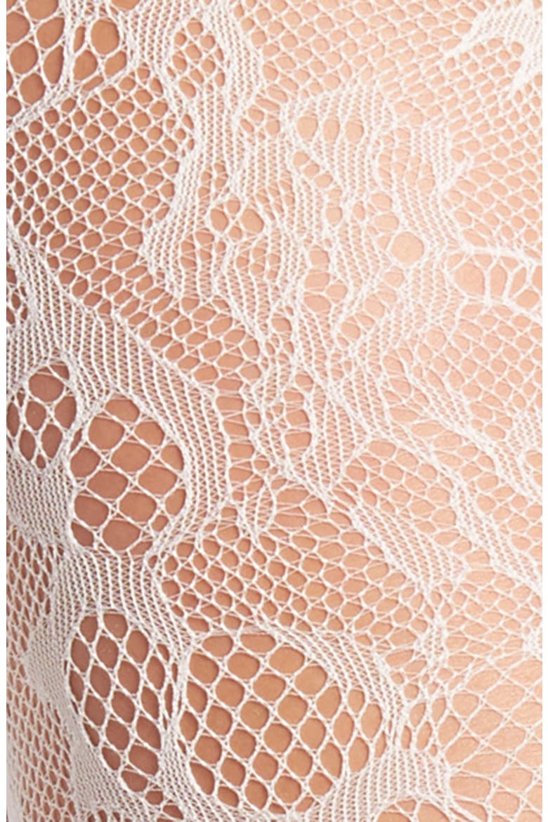 Lace Cutout Tights, Alternate, color, IVORY