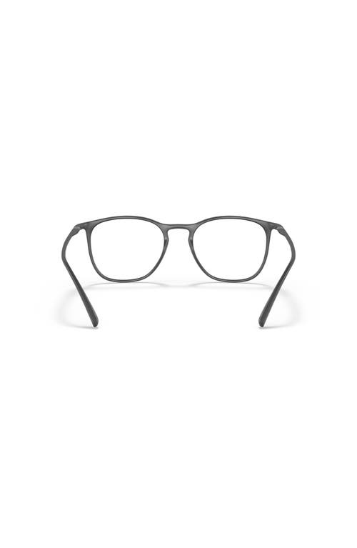 Giorgio Armani 53mm Square Optical Glasses In Gray