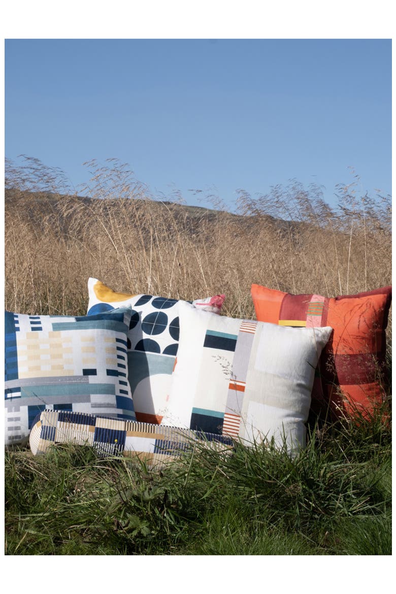 Patchwork Throw Pillow, Alternate, color, OFF WHITE