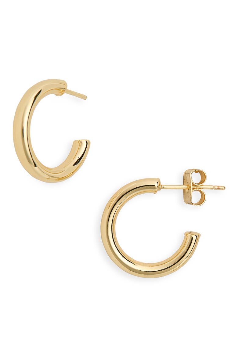 Demi Fine Hoop Earrings, Main, color, GOLD