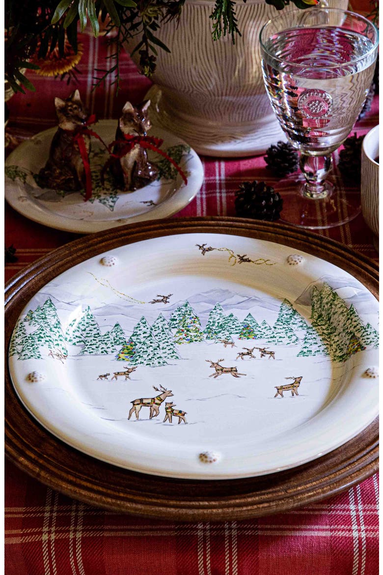 Berry & Thread North Pole Dinner Plate, Alternate, color, WHITE MULTI