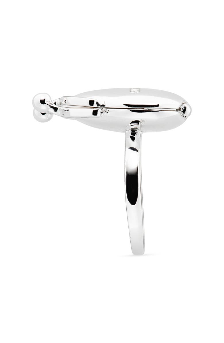 Sandy Liang Souvenir Pouch Ring, Alternate, color, Silver