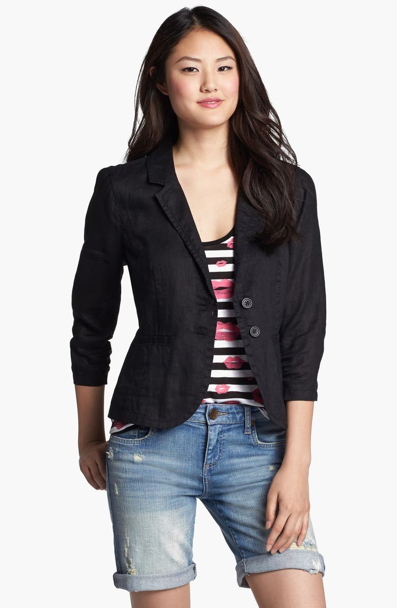 Caslon<sup>®</sup> Two Button Linen Jacket, Main, color, 