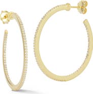 SPHERA MILANO 1.4-Inch Cubic Zirconia Hoop Earrings
