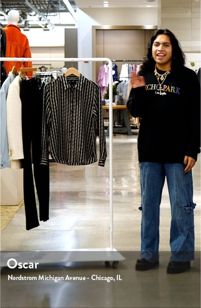 Gaia Slim Fit Silk Blend Shirt, sales video thumbnail