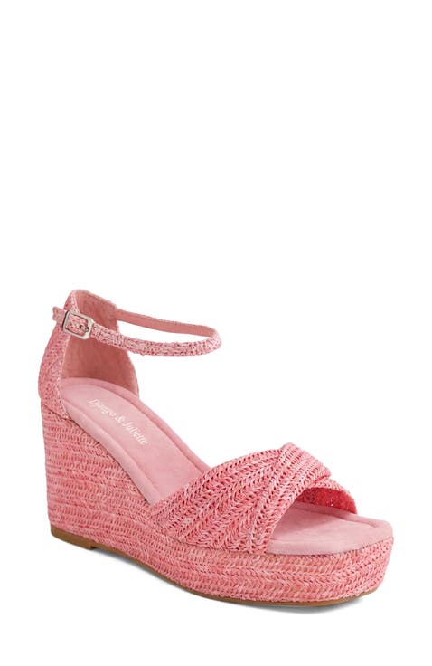Cotton Wedge Heel