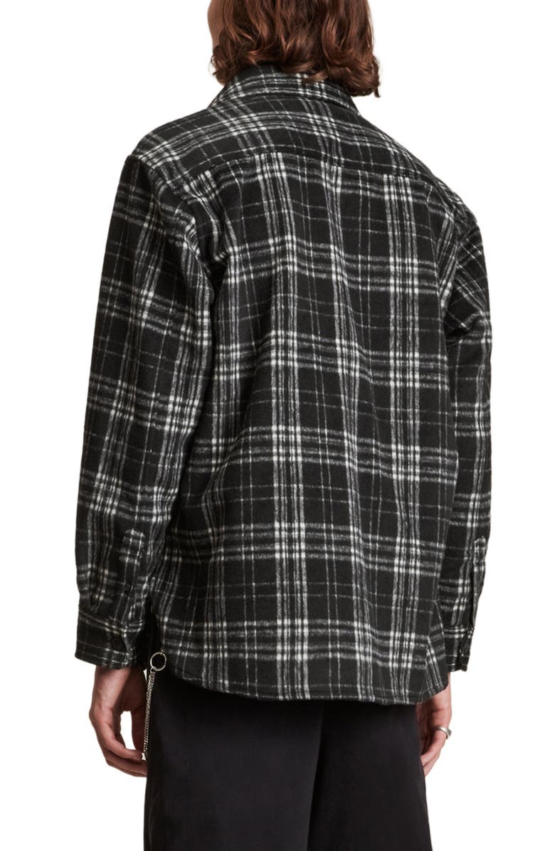 AllSaints Coeburn Plaid Overshirt, Alternate, color,
