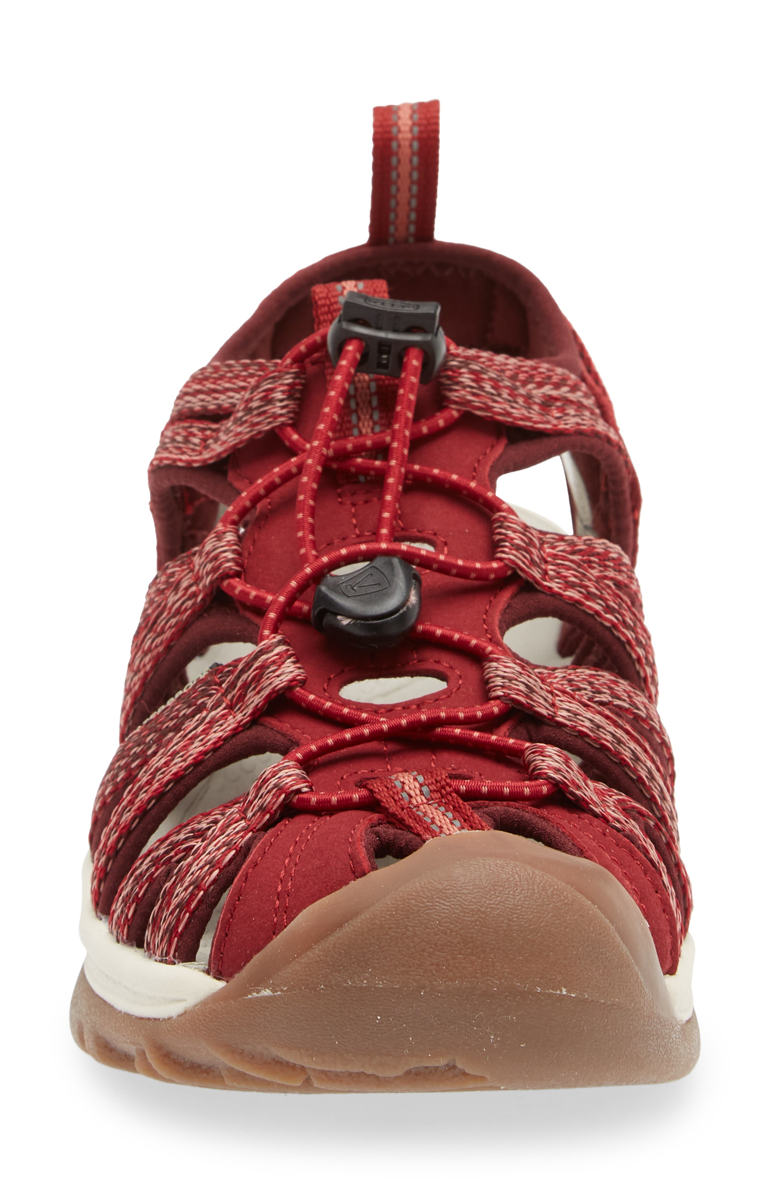 'Whisper' Water Friendly Sport Sandal, Alternate, color, RED DAHLIA