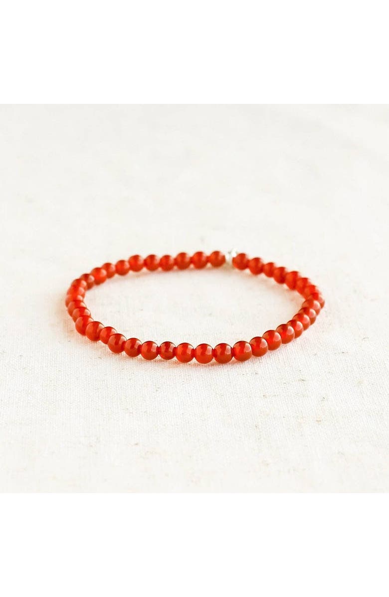 Tiny Rituals Carnelian Energy Bracelet, Alternate, color, Red / Orange