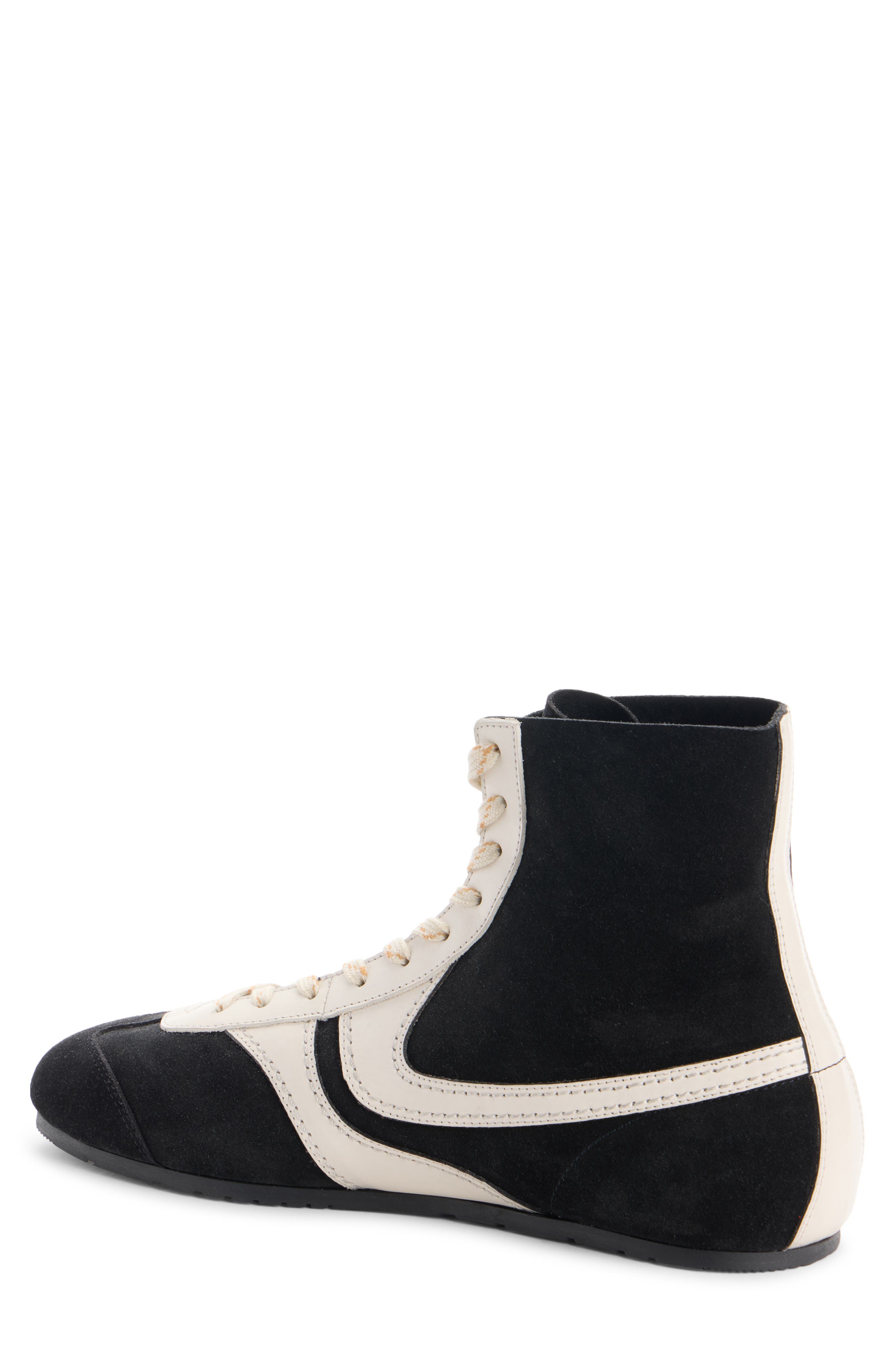 Slim High Top Sneaker, Alternate, color, 998 BLACK/ WHITE