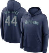 Nike Men's Nike Julio Rodríguez Navy Seattle Mariners Player Name & Number Club Fleece Pullover Hoodie
