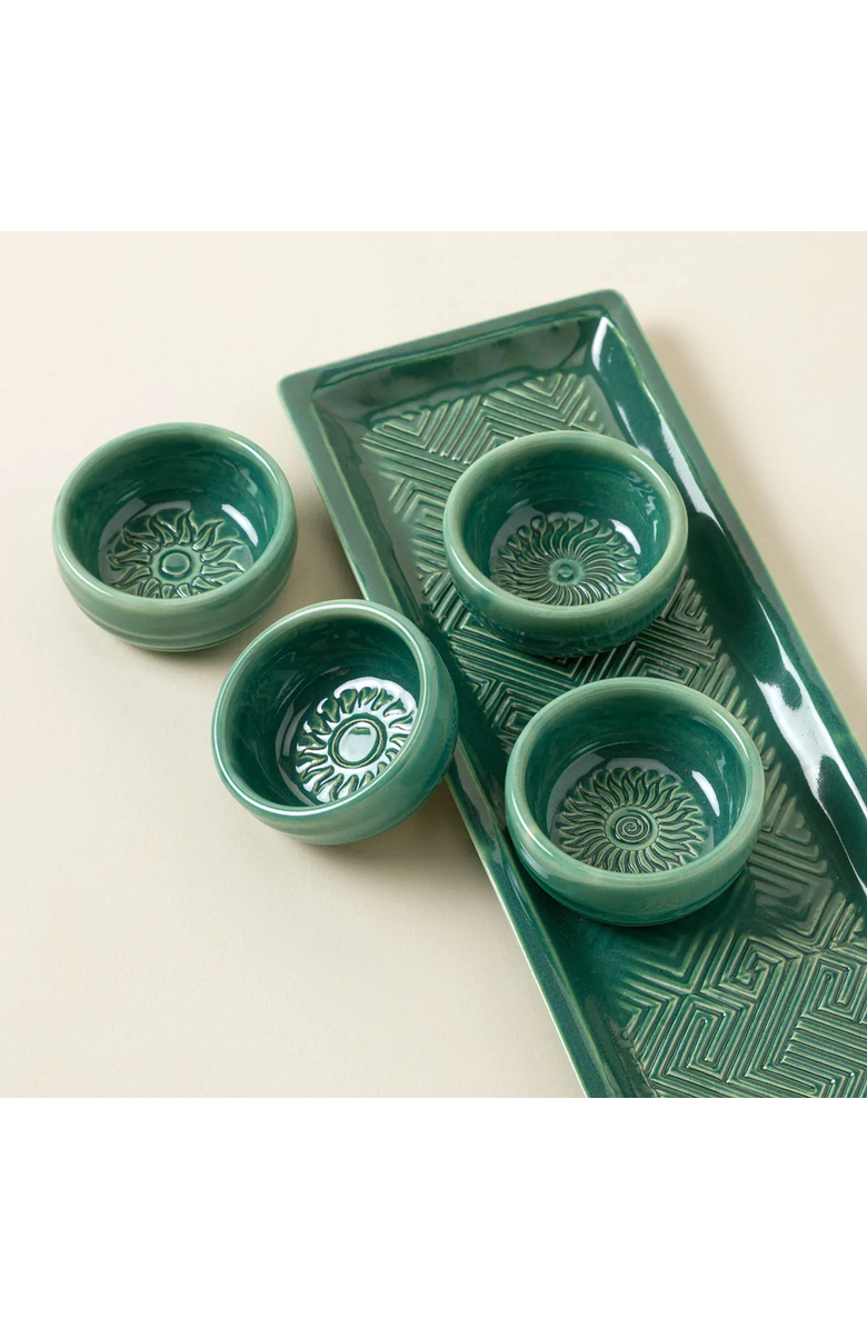 Uncommon Goods Mezcal Sipping Copitas - Set of 4 by Sarah Welch Pottery, Alternate, color, Multi