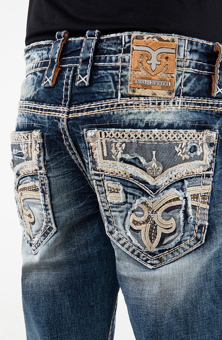 Rock Revival Alternative Straight Leg Stretch Jeans, Alternate, color, 