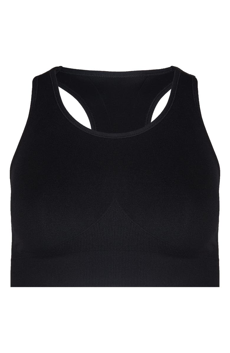 Sweaty Betty Stamina Seamless Sports Bra, Alternate, color, Black