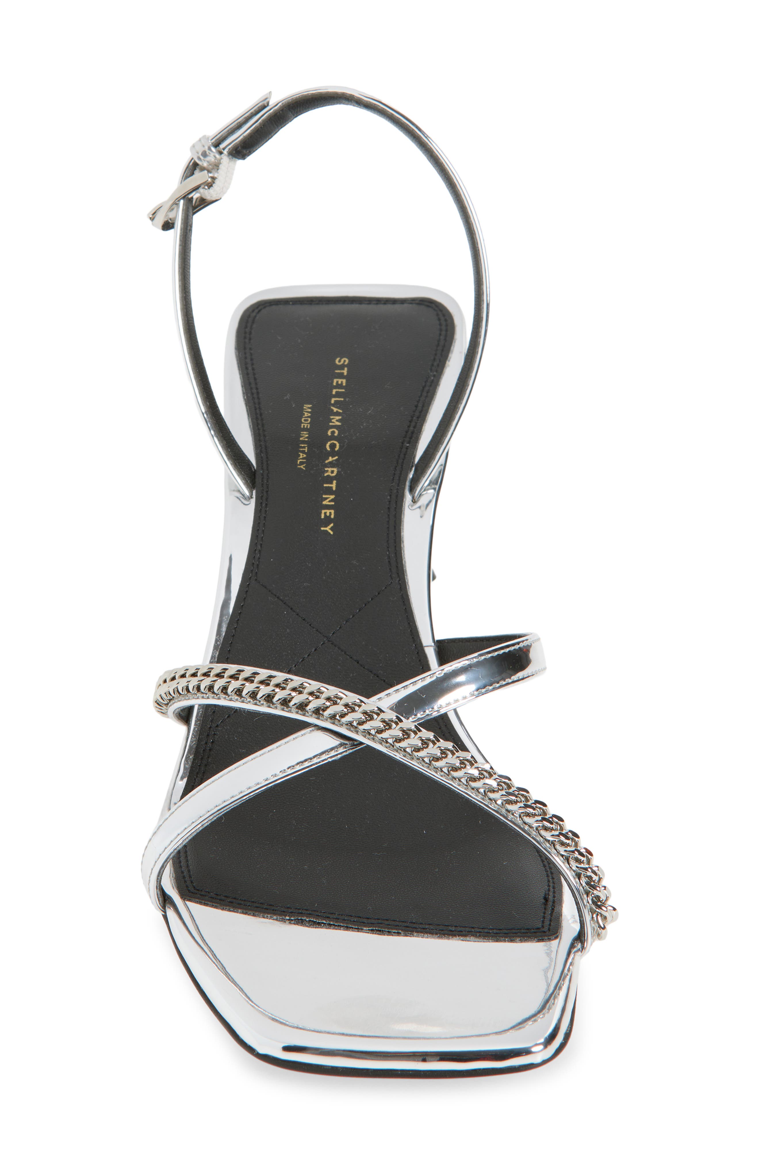 Stella McCartney Elsa Slingback Sandal, Alternate, color, Silver