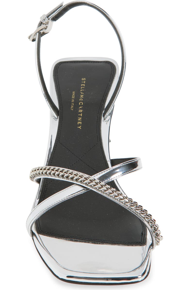 Stella McCartney Elsa Slingback Sandal, Alternate, color, Silver