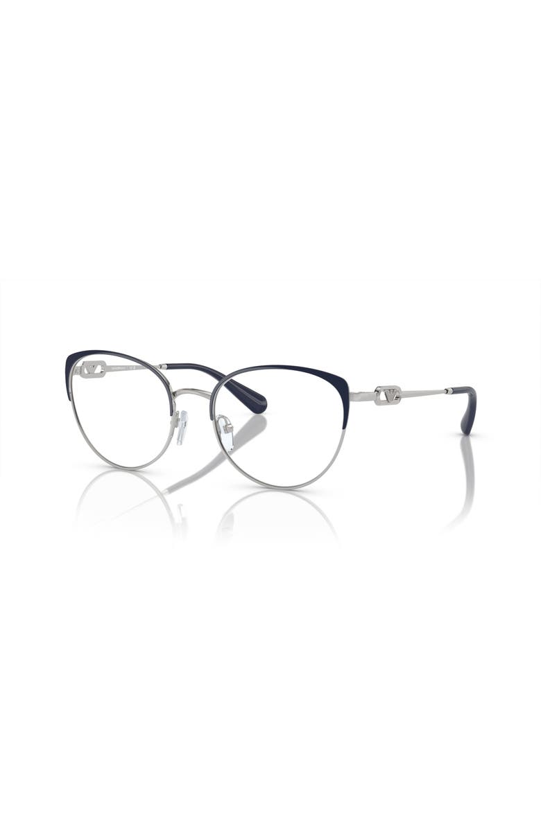 Emporio Armani 51mm Cat Eye optical glasses, Main, color, Blue