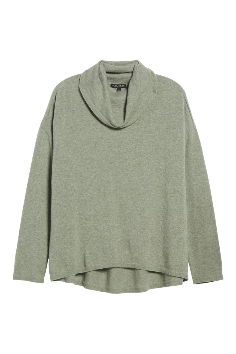 Boxy Cashmere Sweater, Alternate, color, GLEN