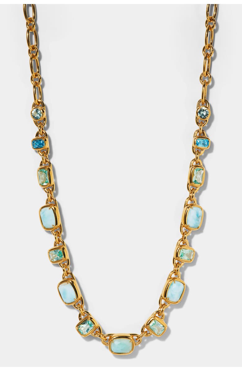 Nadri Cabarete Multi Chain Collar Necklace, Main, color, Gold