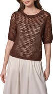 Donna Karan New York Open Knit Crewneck Sweater