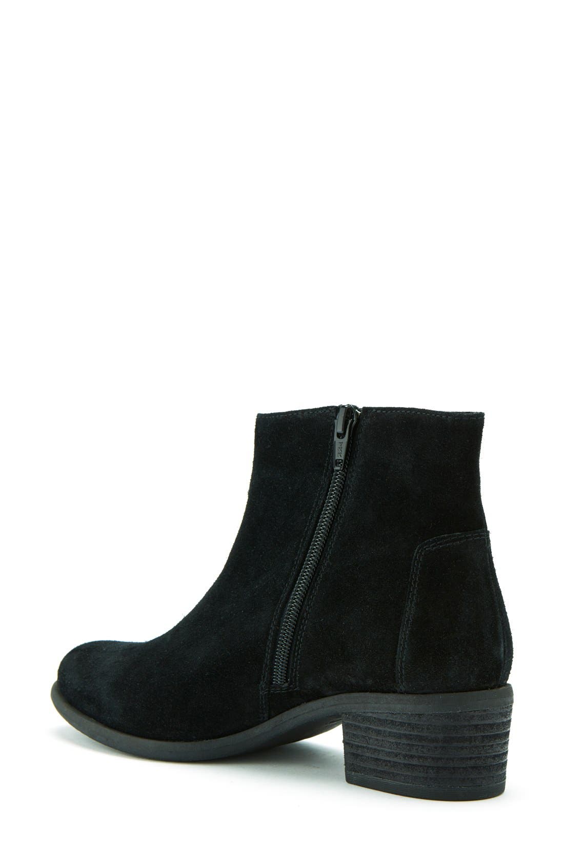 'Mandy' Waterproof Bootie, Alternate, color, BLACK SUEDE