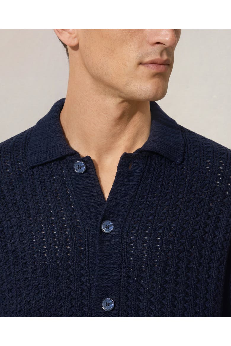 Thomas Relaxed Fit Long Sleeve Knitted Shirt, Alternate, color, NIGHT IRIS
