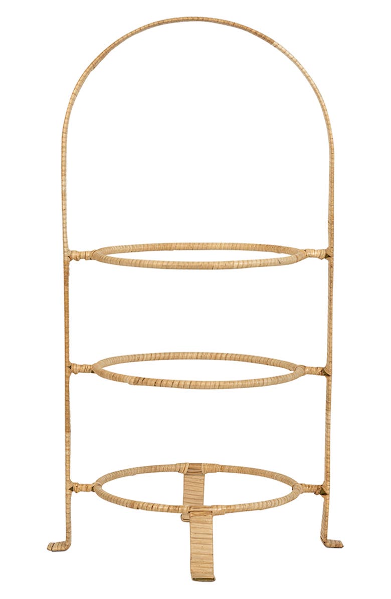 Juliska Provence Rattan Three-Tier Server, Main, color, Natural/ Whitewash