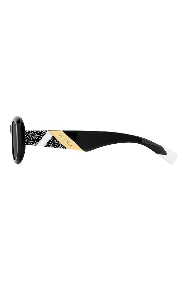 52mm Rectangular Sunglasses, Alternate, color, BLACK/ GREY