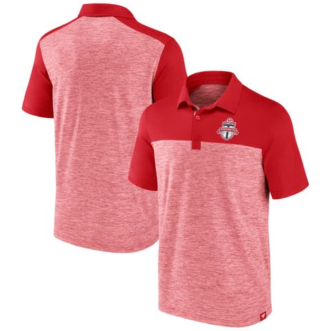 Men's Fanatics Branded Red Toronto FC Clutch Space-Dye Polo