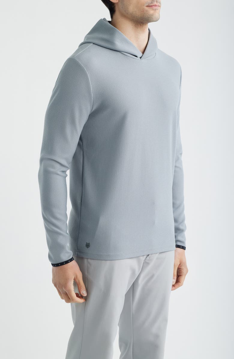 Greyson Traverse Waffle Hoodie, Alternate, color, Pacific Fog