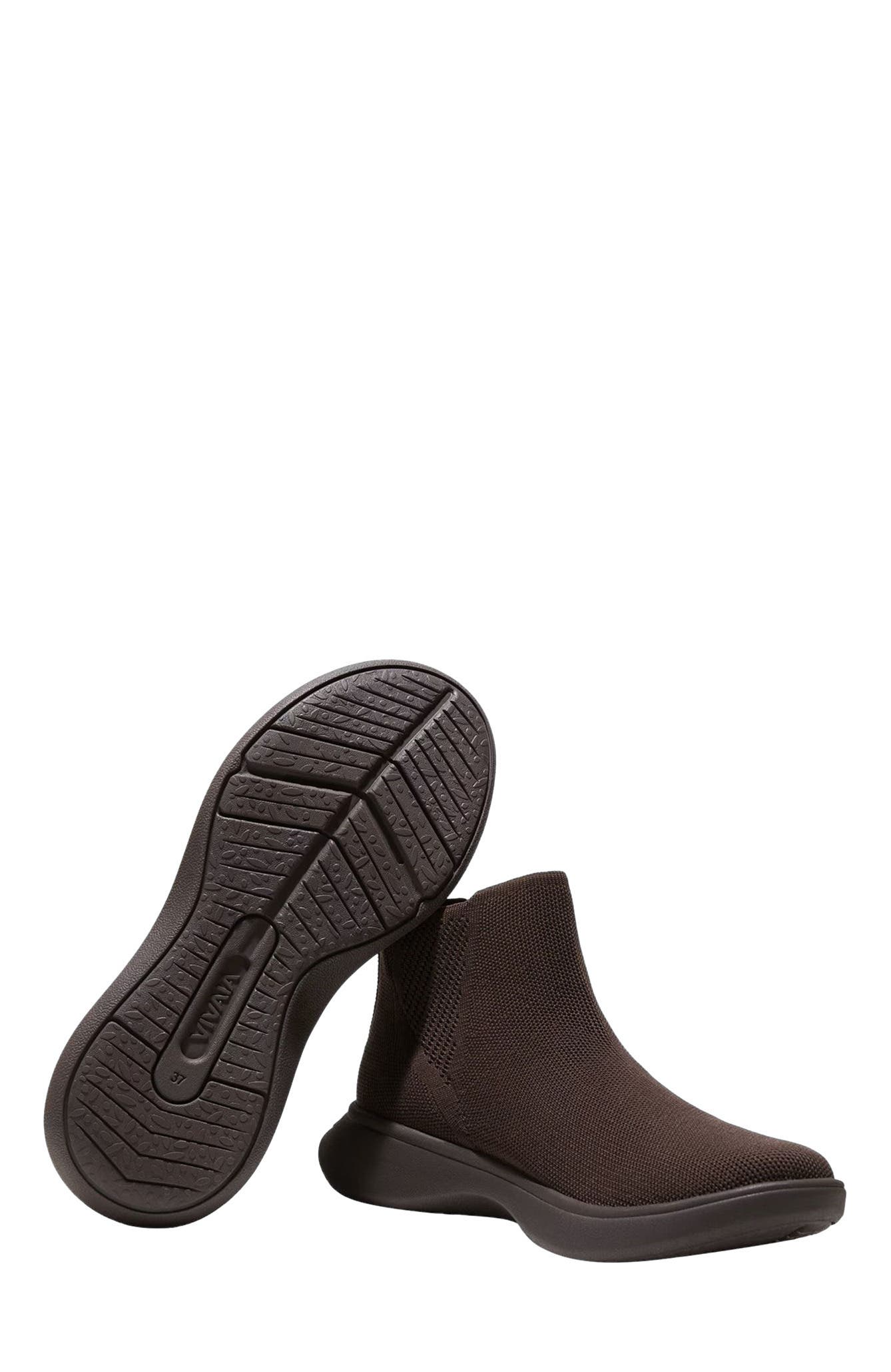 VIVAIA Water-Repellent Sneaker Boot Sliders, Alternate, color, Dark Chocolate