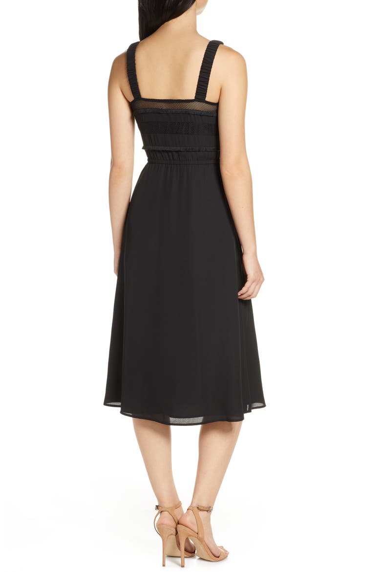 Mimosa Please Midi Dress, Alternate, color, BLACK